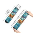 thumbnail image 2 of Bingfone Artistic Starry Sky Cloud Dog Design Patterned Men's Women's Casual Cotton Socks, 2 of 5