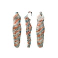 thumbnail image 4 of Yuemengxuan Women Charming Close-fitting Dress, Variegated Color Halter Neck One-piece, 4 of 6