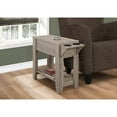 thumbnail image 4 of Monarch Modern Shelves Wood Composite Rectangle End Table, Dark Taupe, 4 of 5