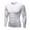 White, variant on Men's Compression Shirts Long Sleeve Athletic Workout Tops Active Sports Baselayers Red Size 2XL