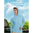 thumbnail image 3 of TRYSIL Men's Athletic Hooded UPF 50+ Sun Protection Long Sleeve Fishing Running Rash Guards Shirts, 3 of 6