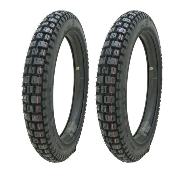 PAQ DE 2 LLANTAS DE MOTO - 3.00-18 52P CHAOYANG H889