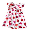 thumbnail image 2 of Guzomy 12-18M Kids Girl Dress, Kids Girl Summer Ruffle Sleeve Dress, Cute Ladybug Print Casual Daily Party Outfit for Kids Girls, 2 of 7