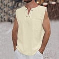 thumbnail image 2 of Men's Summer Sleeveless Vest Shirt Lightweight Athletic Performance Tank Top for Gym Workout and Casual Comfort Fit Mens Muscle Gym Tank Top Breathable Sleeveless Shirts for Active Men, 2 of 4