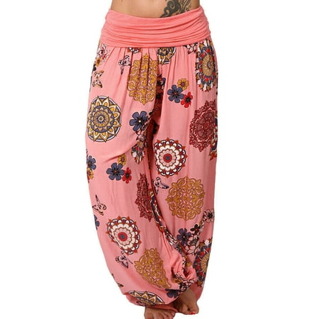 

Niuer Women Baggy Boho Joggers Pants Loose Yoga Harem Trousers Casual Bohemian Hippie Palazzo Lounge Comfy Pajama Pants