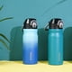 thumbnail image 5 of BJPKPK Botella de agua aislada de 18 oz con pajita Botellas de agua de doble pared de acero inoxidable Termo a prueba de fugas sin BPA con tapa abatible con cerradura y pico de silicona suave,Ocean Dr, 5 of 5
