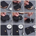 thumbnail image 4 of Coofit 120 Sets Leather Rivets DIY Rivet Buttons Double Cap Rivets with Fixing Tools, 4 of 10