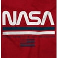 thumbnail image 2 of NASA Retro Worm Logo American Flag Sweatshirt for Men or Women Brisco Brands 2X, 2 of 6