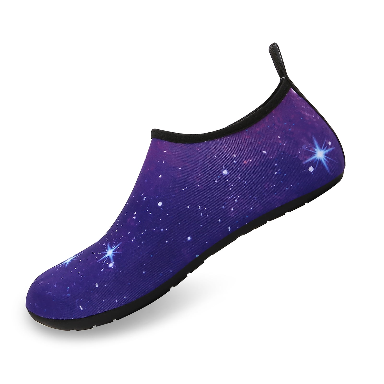 Men and Women a Slip On Barefoot Quick-Dry Beach Aqua Yoga Water Shoes (Stardust/Navy, 11-12 Women/9.5-10 Men)