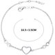 thumbnail image 2 of Pulsera De Plata Ajustable Con Símbolo De Infinito Y Corazones, 2 of 5