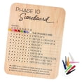 thumbnail image 7 of Phase 10 Score Board Wooden Round Tracker with 8 Colored Pegs for Family Card Game Night, 7 of 7
