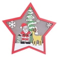 thumbnail image 1 of Adorno de estrella de madera ANGGREK Decoración Rústica de Navidad 18x17cm, 1 of 8