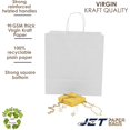 thumbnail image 6 of Jet Paper Bags [25 PCS] 11" x 7" x 12"H WHITE Kraft Paper Shopping Bag with Twisted Handles for Gift, Wedding, Party Favor, Thank You and More - Dina, 6 of 7