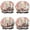 Shih Tzu Dog, variant on Shower Caps,Yorkie with Pioneer Flower Waterproof Shower Cap for Women 4 Pieces,Double Reusable Hair Cover for Shower PEVA Elastic Stretch Hem