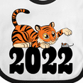 thumbnail image 4 of Inktastic 2022 Year of the Tiger Boys or Girls Baby Bib, 4 of 4