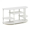thumbnail image 1 of Furinno JAYA Meuble TV d'Angle Design Simple, Blanc/blanc, 1 of 6