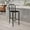 Black, variant on Commercial Grade 30" H Black Metal Indoor-Outdoor Barstool with Slat Back