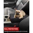 thumbnail image 6 of KBH Center Console Cover for 2011-2014 Ford Edge Accessories, Car Arm Rest Lid Cushion Pad, Black Leather Trim Interior, 6 of 7