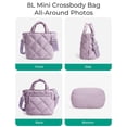 thumbnail image 4 of Bandolera BAGSMART Small para mujer Nylon Mist Purple, 4 of 8