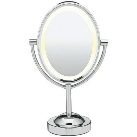 Conair Chrome Mirror - Conair BE151T Reflections Double-Sided Lighted Oval Mirror