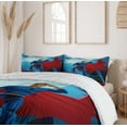 thumbnail image 6 of Ambesonne Superhero Duvet Cover Set, Retro Cartoon Heros, Queen, Blue Red, 6 of 6