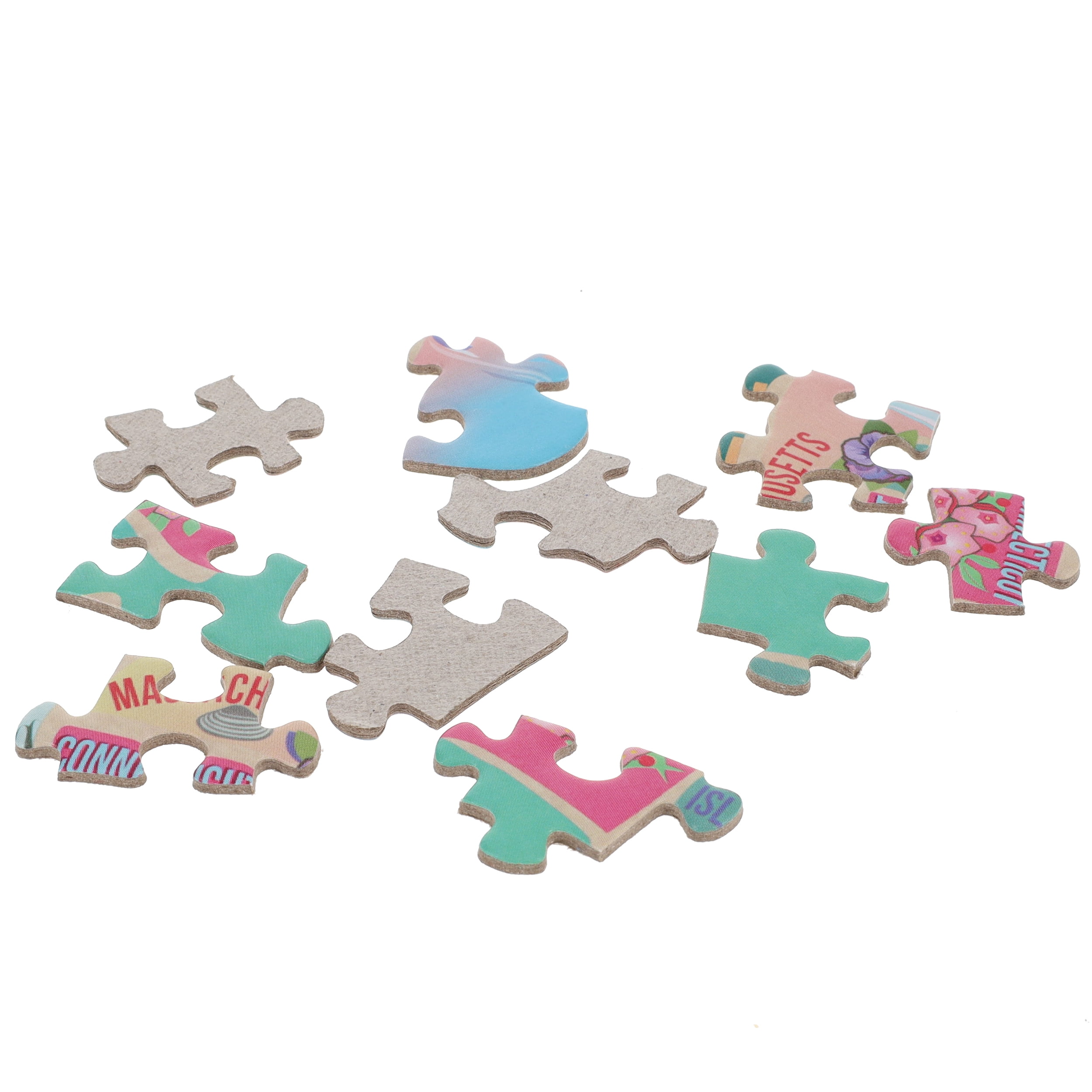 TDC Games 1000-Piece American Road Trip Jigsaw Puzzle for Adults, USA-Map Shaped, 31 Inches Wide