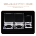 thumbnail image 2 of Cubiertas de interruptor reemplazables de 4 unids Protectores de botón transparentes Protectores de interruptores resistentes al desgaste, 2 of 6