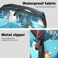 thumbnail image 4 of Christmas Waterproof Oxford Fabric Charger Case with Charger Pouch, Cable Organizer, and Cord & Cable Organizer- Digital Travel Bag- 5.9x9.44x3.14 in, 4 of 6