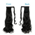 thumbnail image 4 of SHCKE 20" 22" Ponytail Extension Straight Curly Wrap Around Ponytail Extensions Synthetic Fiber Hair Extension Natural Black Hairpiece for Women, 4 of 4