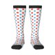 thumbnail image 1 of Fotbe Red Blue Polka Dots Calcetas Divertidas Estampadas para Hombre y Mujer, Calcetas de Algodón hasta la Rodilla para Caminar, Correr, Enfermería y Embarazo, 1 of 6