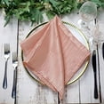 thumbnail image 6 of Balsa Circle 5 Pieces 20" x 20" Dusty Rose Crinkle Accordion Taffeta Table Napkins, 6 of 8
