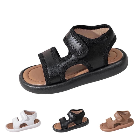 Viluyesy Boys Toddler Sandals Comfortable Open-Toe Casual Summer Shoes for Baby & Preschool Boys, Beach & Everyday Wear White Size 9