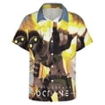 thumbnail image 5 of Apex Legends Octane Casual Short Sleeve Shirt Lapel Collar Shirt Summer Beach Shirt XL, 5 of 8