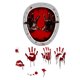 thumbnail image 1 of 1 Set Halloween Themed Toilet Seat Stickers Scary Bloody Toilet Decoration Decal, 1 of 3