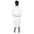 thumbnail image 2 of Juicy Trendz Men’s Terry Cotton Bathrobe with Shawl Collar, Two Tone Spa Robe & Adjustable Belt, 2 of 2