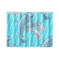 thumbnail image 3 of MKHERT Fun The Dolphin Family Window Curtains Kitchen Curtain Room Bedroom Drapes Curtains 26x39 inch, 2 Piece, 3 of 3