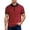 Brick Red, variant on Adult Men Polo Shirts Short Sleeve Button Tee Shirt Loose Fit White Mens Golf Shirt