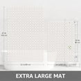 thumbnail image 6 of Yolife Large Shower Mat, 47" x 32" Non Slip Shower Mats for Inside Shower with Drain Holes and Suction Cups, No Odor Soft Shower Floor Mat, White, 6 of 8