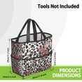 thumbnail image 3 of Garden Tool Bag,Pioneer Flower Floral Print Pattern Garden Tool Organizer,Garden Gifts,Waterproof Multi-Pocket Garden Tool Storage 11.8x5.5x11.4 Inch(Tools NOT Included), 3 of 6