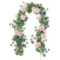 thumbnail image 4 of Arreglo floral con hojas artificiales y arcos versátiles para centros de mesa. Foto: Rosa, 4 of 9