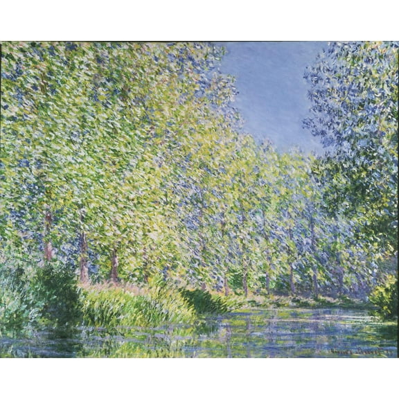 30"x24" Fine Art Quality Poster :: Gandalfs Gallery Claude Monet - Bend in the Epte River near Giverny 1888