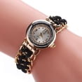 thumbnail image 3 of 2Pcs Braided Rope Lady Quartz Watch Vintage Wristwatches Luxury Strap Jewelry, 3 of 7