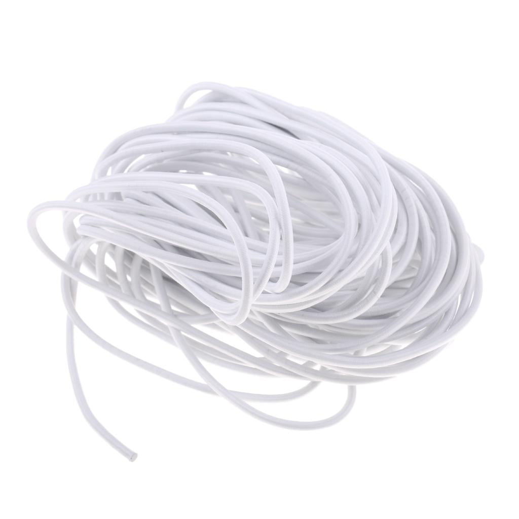 4mm x 1m High Tenacity Elastic Bungee/Shock Cord Tie Down Marine Rope White 