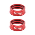 thumbnail image 4 of 2x2x Anillos De Fijación De Manillar De Bicicleta Plegable Marco De Aluminio Reemplazo De Montaje De Vástago Rojo 25,4mm, 4 of 8