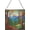 Jefferson National Forest-Virginia, variant on Lolo National Forest-Montana Landscape Stained Glass Suncatcher, Square Window Hanging, Tiffany Style Home Decor, size 8in