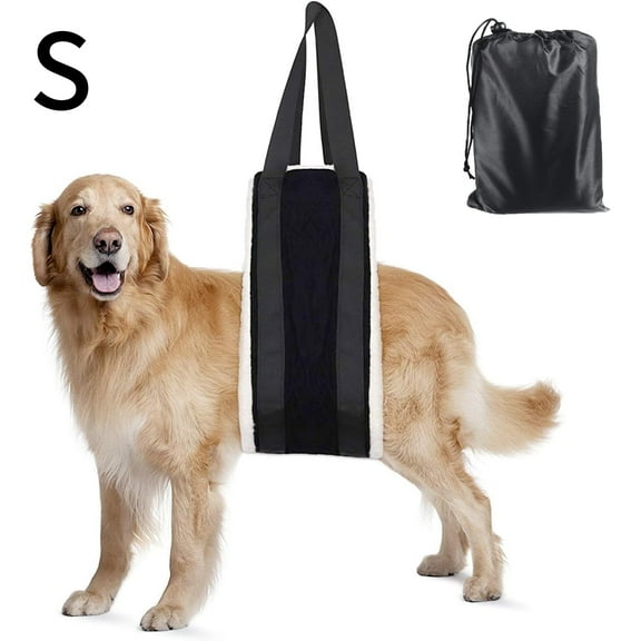 WLGJL Adjustable Dog Lift Harness Dog Sling for Dogs Hind Leg Support Soft Lift Support and Rehab Harness for Weak Rear Legs, Helps Senior, Injured, Disabled and After ACL Surgery Dogs (Small)