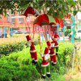 thumbnail image 2 of Adorno navideño colgante de Papá Noel, muñeco de nieve en paracaídas, 2 of 2