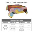 thumbnail image 7 of Wukai Beautiful African Woman Waterproof Tablecloth for Kitchen Dining, Fits Square Tables for 2-4 Seats -54"x54", 7 of 7