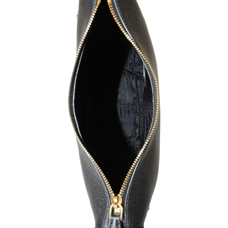 Prada Black Vitello Phenix Bauletto Bag - 1BB086 - Yoogi's Closet