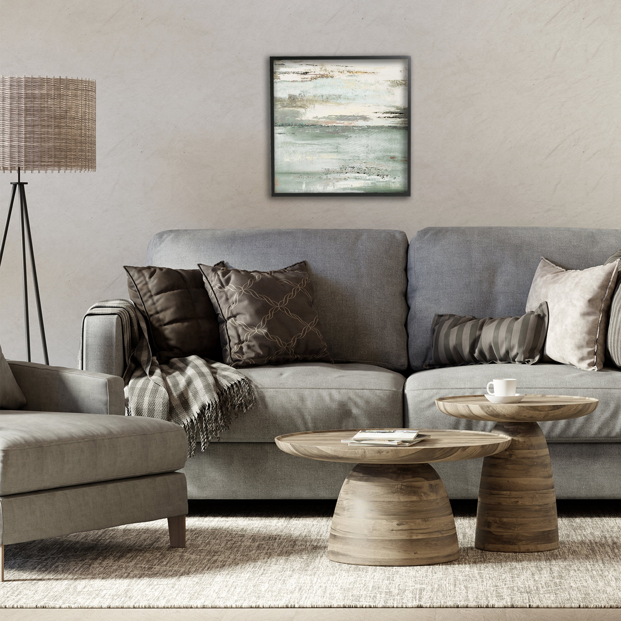 Stupell Industries The Seafoam Ones Abstract Black Framed Giclee Art, design by Patricia Pinto